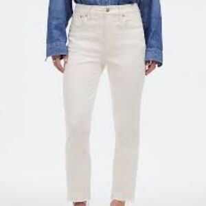 Madewell Women's Straight Leg Jeans - Cream